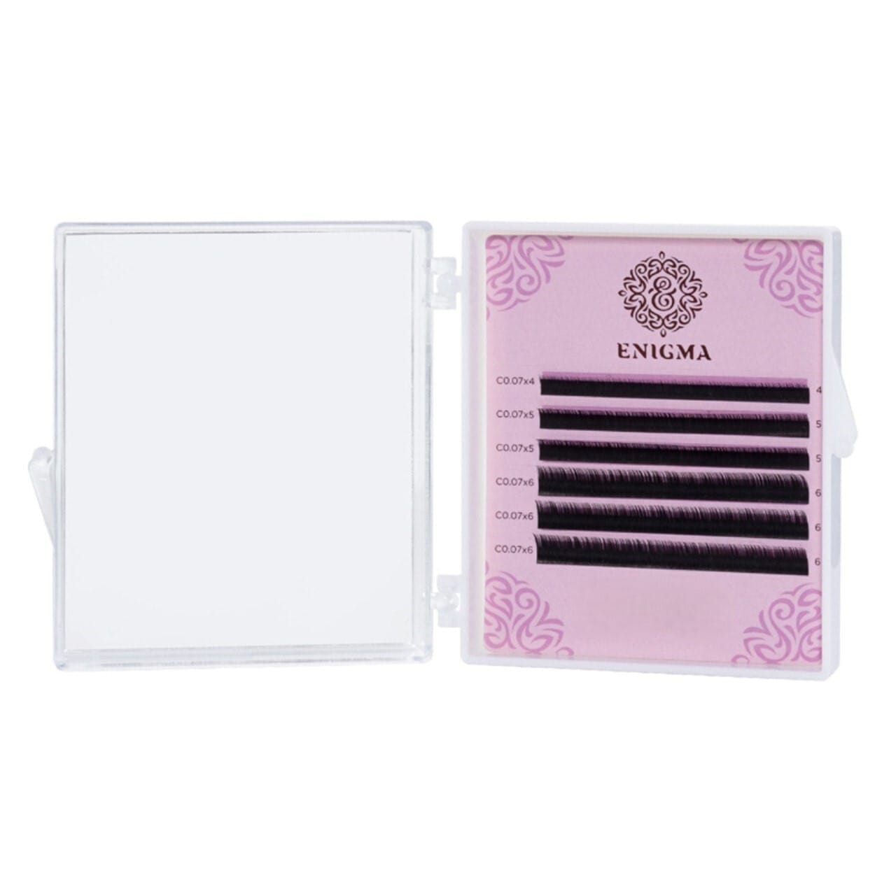 Dark Brown eyelashes Enigma "Mocca" 6 lines