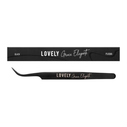 Eyelash extension tweezers Lovely NanoFiber, Curved type