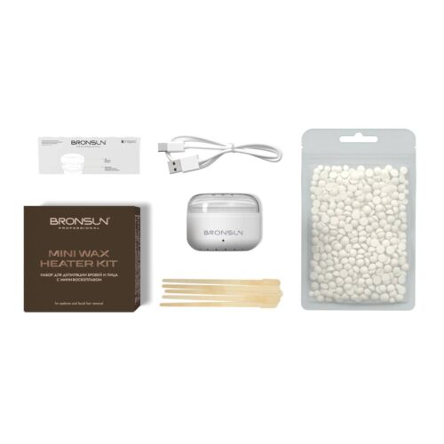 BRONSUN Mini Wax Heater Kit Eyebrow Depilation Kit