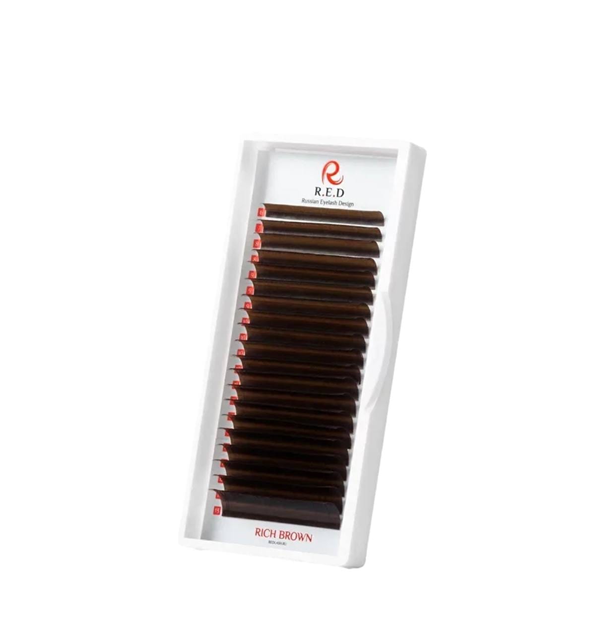 ריסים חומים RED SMOKEY BROWN (מיקס), 20 שורות - Image 2