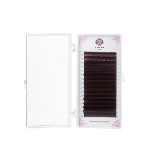 Enigma Light MIX eyelashes, color Mokka, 16 rows