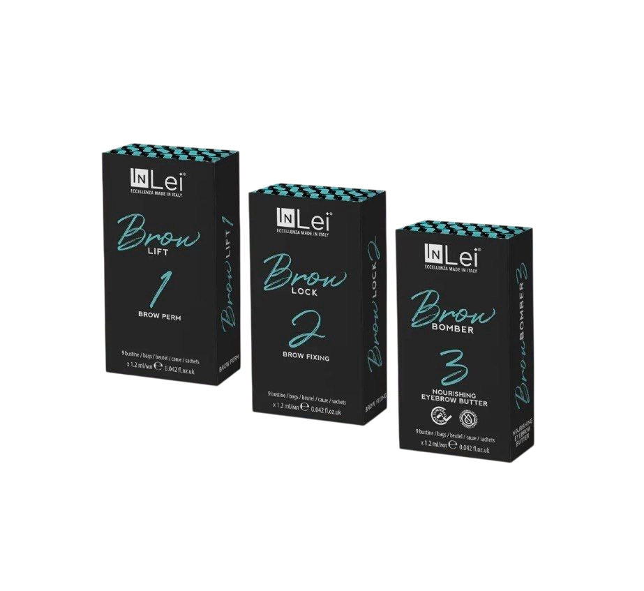 InLei Brow Lift + Lock + Bomber הרמת גבות (3 קופסאות × 9 שקיות)