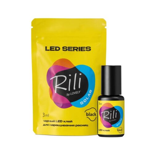 Rili (רילי) Solar Black דבק LED לריסים 3 מ״ל