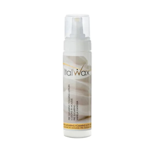 ItalWax Vanilla Pre-Sugaring Foam 200ml Cleansing Foam for Sugar Wax Prep