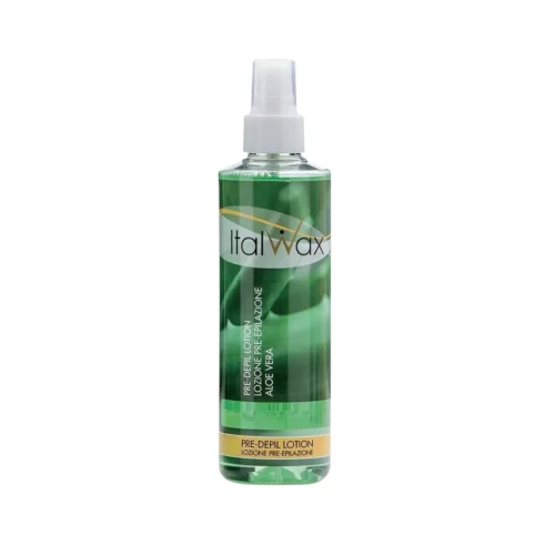 לושן לפני הסרת שיער ItalWax Aloe Vera 250ml לניקוי עדין והכנת העור