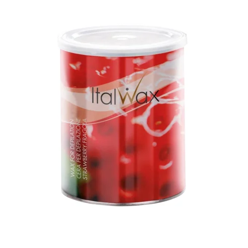 ItalWax Strawberry Warm Wax 800gr for Coarse Hair Removal Strip Wax
