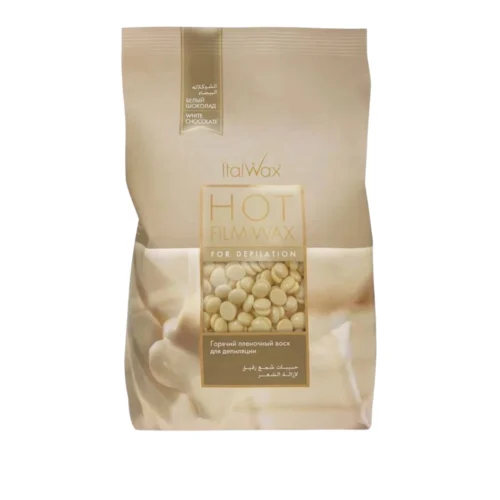 ItalWax White Chocolate Film Wax 1000gr Professional Hard Wax for Sensitive Skin