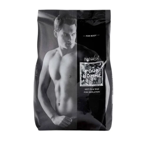 ItalWax POUR HOMME BODY Film Wax 500gr Male Hair Removal Wax
