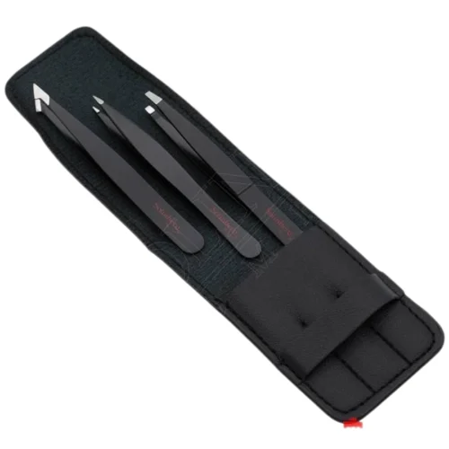 סט פינצטות לגבות Solinberg DSET86125 3pcs השחזה ידנית מקצועית