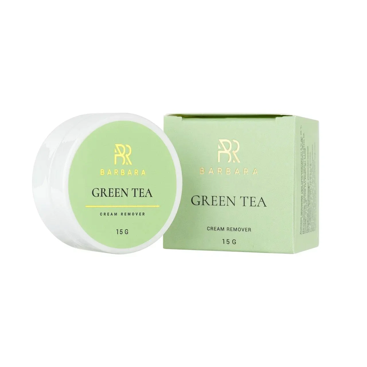 BARBARA רמוּבר קרם Green Tea להסרת ריסים (15 גרם) – תמונה 2