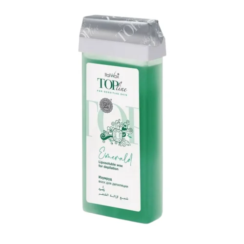 ItalWax Emerald Green Roll-On Wax 100ml Top Line Warm Wax Cartridge