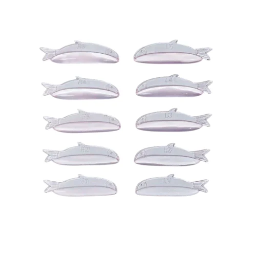 Fish Lash Lift Silicone Shields 5 Pairs