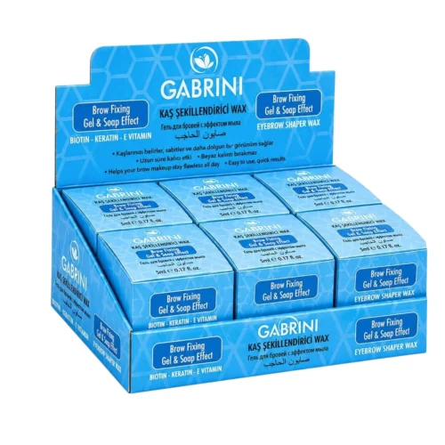 Gabrini Brow Wax 12pcs with Display Stand