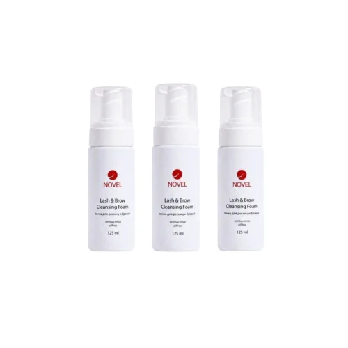 Novel Lash & Brow Foam Cleanser 125ml 3pcs