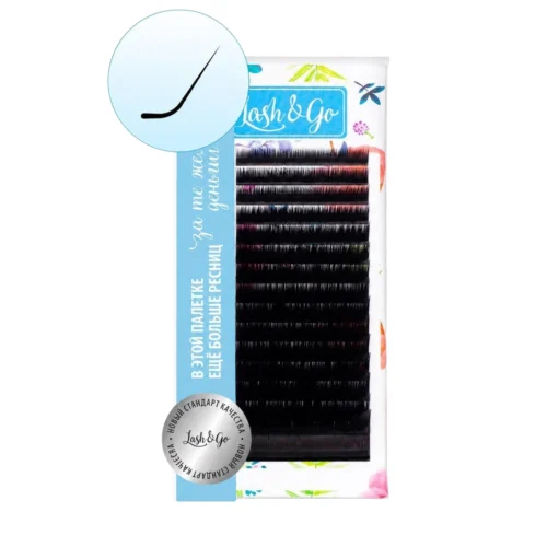 Lash&Go ריסים שחורים L 30°
