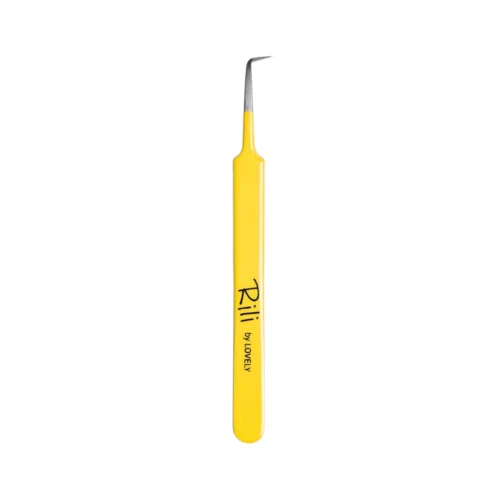 Rili пинцет для наращивания ресниц Yellow Line | Г 7mm