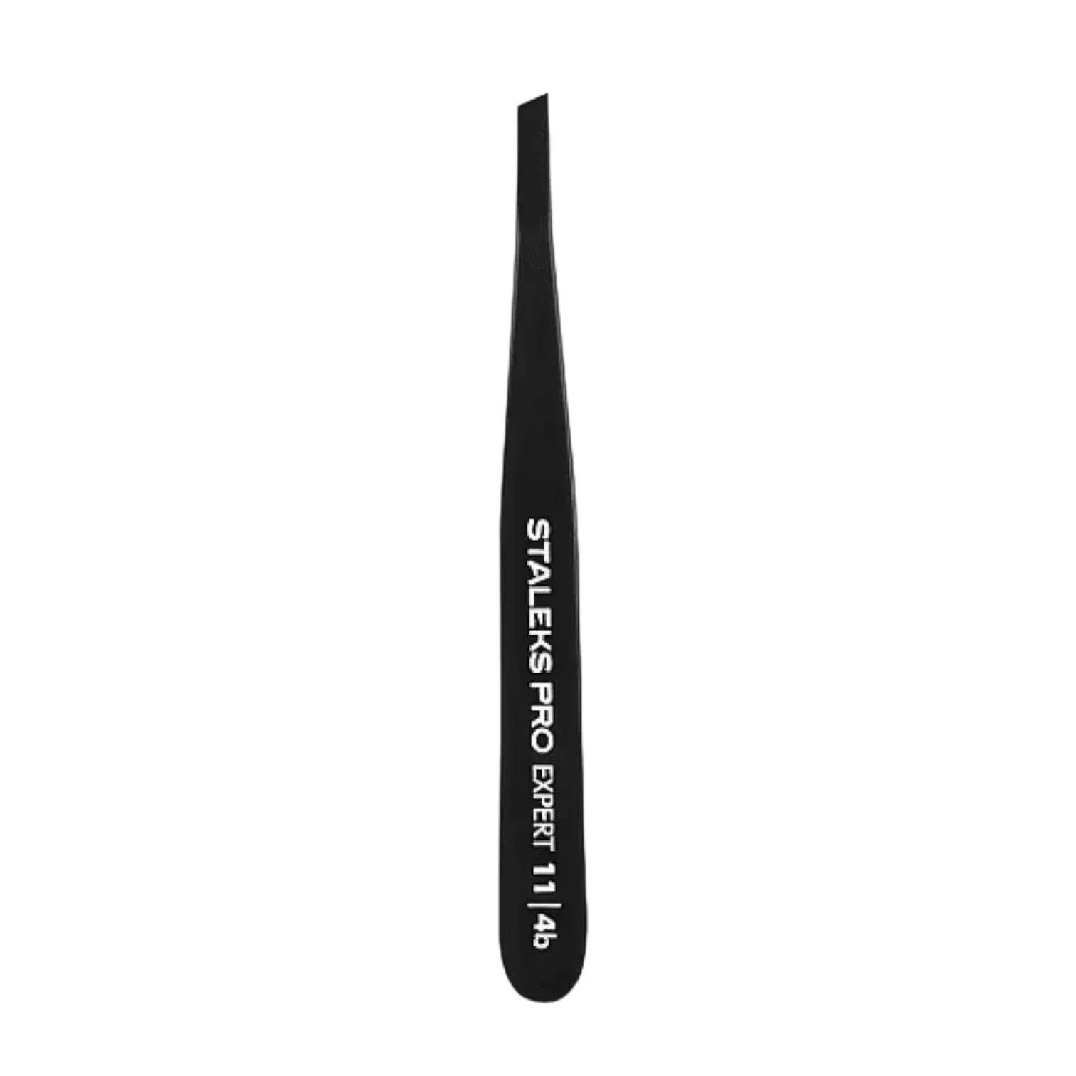 Staleks Expert 11 Type 4B Black Narrow Slanted Brow Tweezer