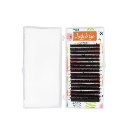 ריסים חומים, 16 שורות – Lash&Go Espresso MIX