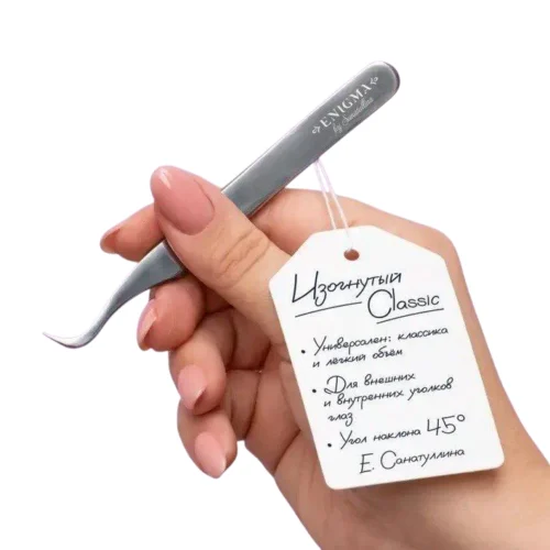 Enigma by Sanatullina Classic Curved Lash Extension Tweezer