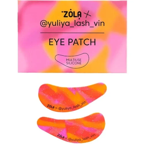 פאצ'ים רב-פעמיים מסיליקון ZOLA x Yuliya Lash Vin – ורוד-כתום