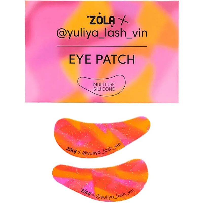 ZOLA x Yuliya Lash Vin Reusable Silicone Patches – Pink Orange