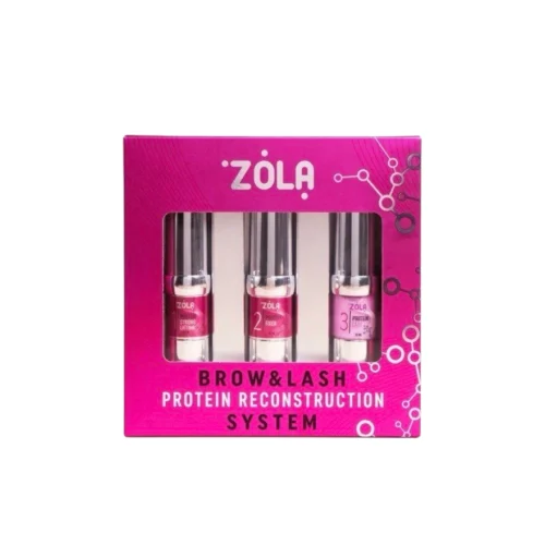 ZOLA Pink Brow & Lash Protein Reconstruction System 3 Steps