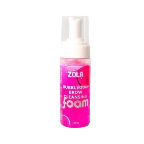 Розовая очищающая пенка ZOLA Bubblegum для бровей 150ml