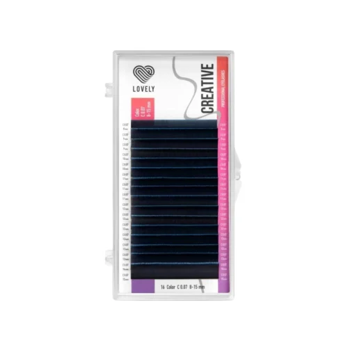 Lovely Creative Blue Ombre Lashes – 16-Line MIX
