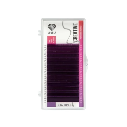 Lovely Creative Purple Ombre Lashes – 16-Line MIX