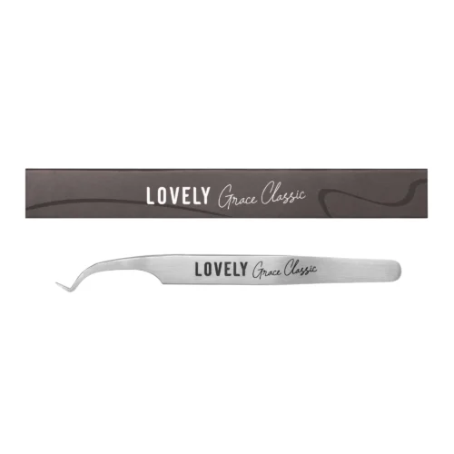 Lovely Grace Classic Curved L-Shaped Lash Tweezers – 5mm Tipe