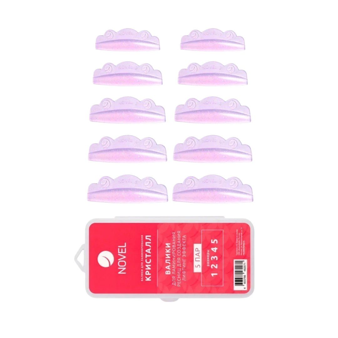 NOVEL Crystal Lash Lift Silicone Shields – 5 Sizes