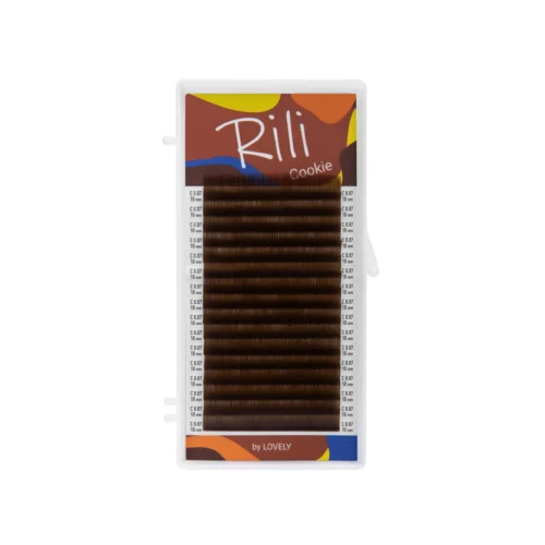 ריסים חומים להלחמת ריסים Rili Cookie – אורך בודד, 16 שורות