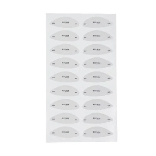 BestLash White Protective Eyelid Stickers for LED Lash Extensions – 9 Pairs